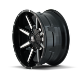 Mayhem 8104 Arsenal 20x9 / 6x135 BP / 18mm Offset / 106mm Hub Black/Machined Face Wheel - 8104-2937B18