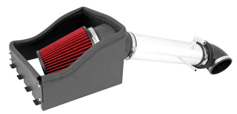 Spectre 11-14 Ford F150 V8-5.0L F/I Air Intake Kit - Polished w/Red Filter - 9976