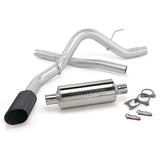 Banks Power 11-14 Ford 6.2L F-150 Raptor ECSB/CCSB Monster Exh Sys - SS Single Exh w/ Black Tip - 48755-B