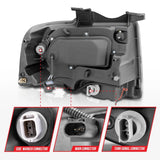 ANZO 2007-2014 Ford Expedition Projector Headlights Chrome - 111114