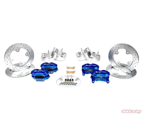 Agency Power Big Brake Kit Front and Rear Blue Ice Polaris RZR Turbo 14-18 - AP-RZR-460-BLU