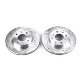 Power Stop 90-00 Honda Civic Front Evolution Drilled & Slotted Rotors - Pair - JBR525XPR