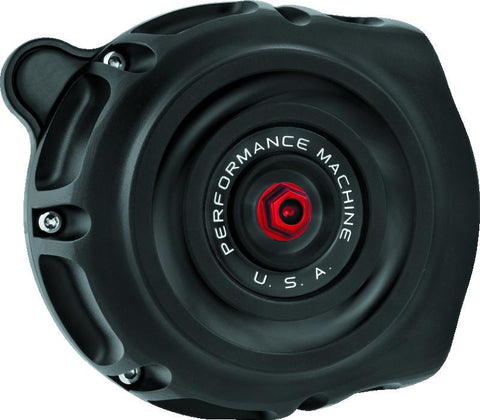Performance Machine Vintage Air Cleaner - Black Ops - 0206-2132-SMB