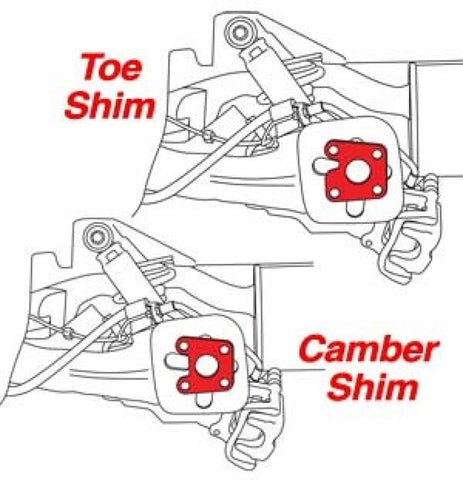 SPC Performance Fiat Rear Camber and Toe Shim Set (24 Shims) - 71770