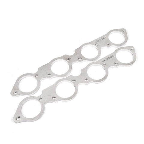 Stainless Works BBC Round Port 304SS Exhaust Flanges 2-1/2in Primaries (Raised Port Heads Only) - HFBBCH250RSD