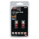 ANZO LED Bulbs Universal 194/168 Red - 4 LEDs - 809033