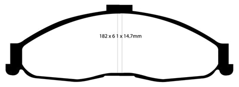 EBC 98-02 Chevrolet Camaro (4th Gen) 3.8 Bluestuff Front Brake Pads - DP51239NDX