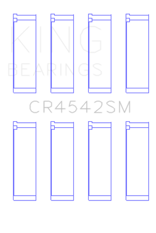 King Honda K-Series (Except A3) 16v 2.0L/2.3L/2.4L Connecting Rod Bearing Set (Set of 4) - CR4542SM