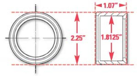 SPC Performance Weld-In Ring Kit 1.81 in. ID - 15524