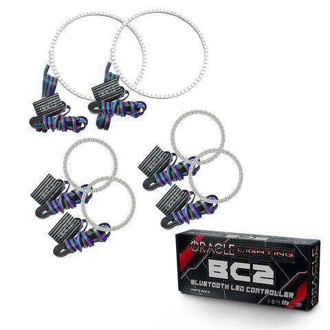 Oracle Nissan Frontier 01-04 Halo Kit - Triple - ColorSHIFT w/ BC1 Controller - 3564-335