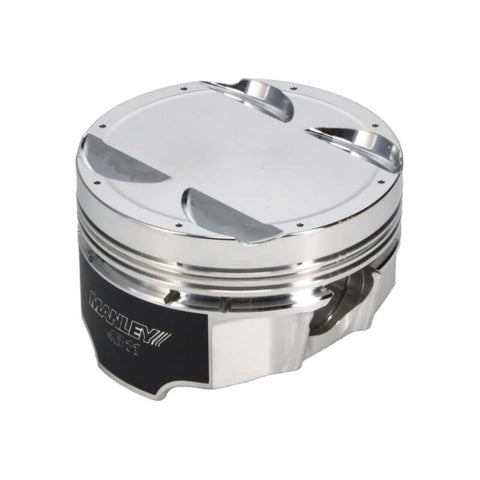 Manley Mitsubishi 4B11 86mm Bore 9.0:1 CR -5cc Dish Turbo Tuff Piston Set w/ Rings - 624300CE-4