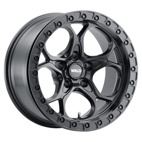 Weld Off-Road W901 17X9.0 Ledge Beadlock 5X127 ET-12 BS4.50 Satin Black 71.5 - W90179075450