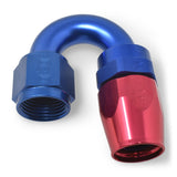 Russell Performance -6 AN Red/Blue 180 Degree Full Flow Swivel Hose End (With 9/16in Radius) - 613500