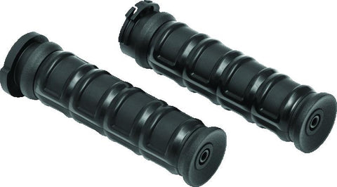 Kuryakyn Dillinger Grips Dual Cable Satin Black - 6673