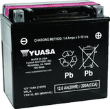 Yuasa YTX14L-BS Maintenance Free AGM 12-Volt Battery w/Bottle - YUAM3RH4L
