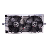 Chase Bays Nissan 240SX S13/S14/S15 -20AN Tucked Aluminum Radiator w/2 12in Ultra Fans - CB-14RAD-20AN-11UFAN
