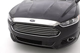 AVS 13-16 Ford Fusion (Grille Fascia Mount) Aeroskin Low Profile Hood Shield - Chrome - 620043