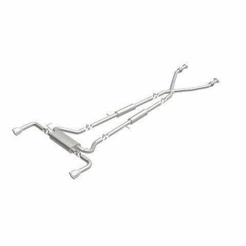 MagnaFlow 14 Infiniti Q50 V6 3.7L Cat-Back Polished Stainless Tips Dual Split Rear Exit Exhaust - 15310