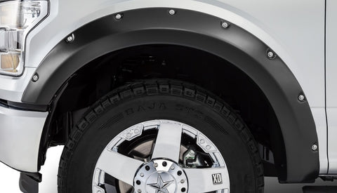 Stampede 2015-2017 Ford F-150 67.1/78.9/97.6in Bed Ruff Riderz Fender Flares 4pc Smooth - 8432-2