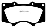 EBC 10+ Lexus GX460 4.6 Greenstuff Front Brake Pads - DP61657