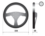 Sparco Steering Wheel 323 Suede Black - 015R323PSNR