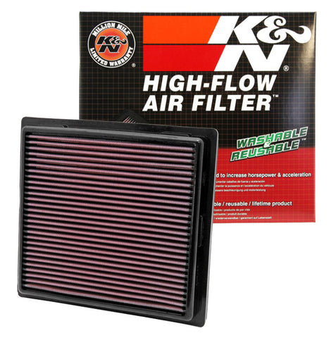 K&N 11 Jeep Grand Cherokee / 11 Dodge Durango Replacement Panel Air Filter - 33-2457