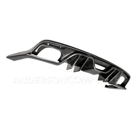 Anderson Composites 15-17 Ford Mustang Type-AR Rear Diffuser Quad Tip - AC-RL15FDMU-ARQ