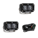 Baja Designs Universal S2 SAE Spot LED (Pair) - Clear - 237801