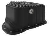 aFe 011-16 GM Diesel Trucks V8-6.6L LML Engine Oil Pan Black POWER Pro Series w/ Machined Fins - 46-71080B