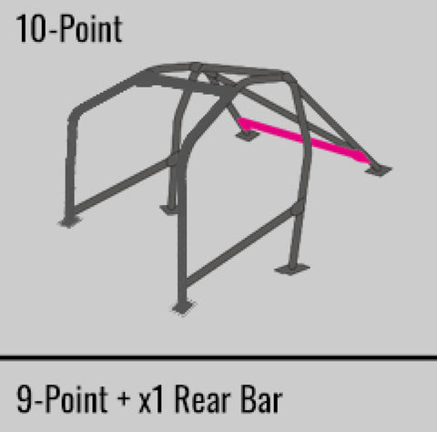 Cusco Steel Roll Cage 10 Point 2 Passenger Through Dash 2015 Subaru WRX / STI - 6A1 290 W10