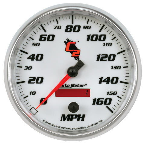 Autometer C2 5 inch 160MPH In-Dash Electronic Programmable Speedometer - 7289