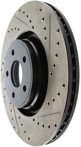 StopTech 14+ Ford Focus ST w/ 335mm Brakes Front Left Slotted & Drilled Rotor - 127.65146L