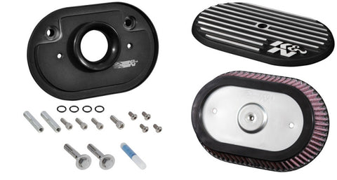 K&N Street Metal Intake System 2017 Harley-Davidson Shaker Black H/D Touring Models - RK-3956