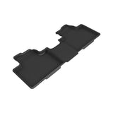 3D MAXpider 20-23 Toyota Highlander Kagu Black Floor Mat - Row 2 - L1TY27921509