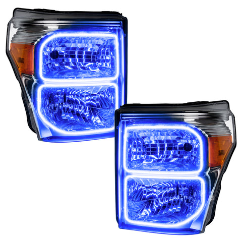 Oracle 11-16 Ford F250/350 LED HL - ColorSHIFT w/ 2.0 Controller - 8158-333
