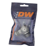 DeatschWerks 10AN ORB Male to 10AN Male Flare Low Profile 90-Degree Swivel - Anodized DW Titanium - 6-02-0417