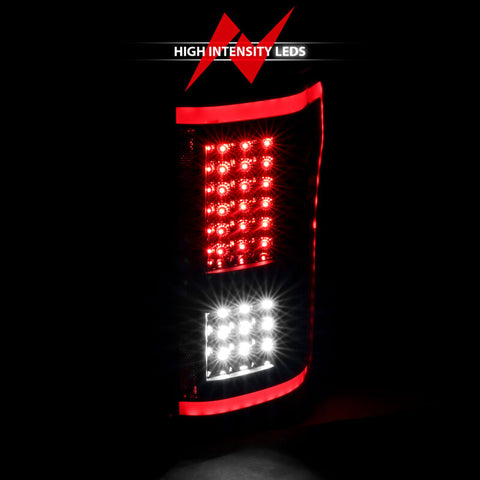 ANZO 15-17 Ford F-150 LED Taillights Black w/ Sequential - 311293