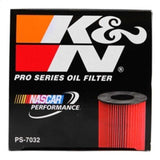 K&N Oil Filter for 06-11 BMW M5/M6 / 08-15 Porsche Cayenne 4.8L / 10-15 911 3.4L/3.8L - PS-7032