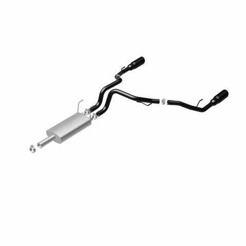 Magnaflow 09-15 Dodge Ram 1500 V8 Dual Spilt Rear Exit Black Stainless C/B Perf Exhaust - 15363