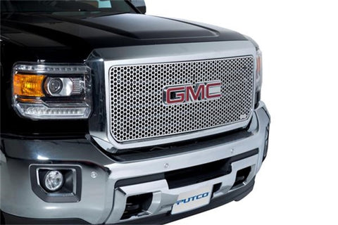 Putco 15-19 GMC Sierra HD (Does not Fit inAll terrain Modelin) Punch Stainless Steel Grilles - 84202