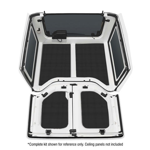 DEI 11-18 Jeep Wrangler JK 2-Door Boom Mat Rear Side Window Trim - 2 Piece - Black - 50152