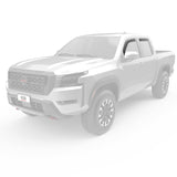 EGR 2022+ Nissan Frontier In Channel Window Visors Front/Rear Set Matte Black Crew Cab - 576045