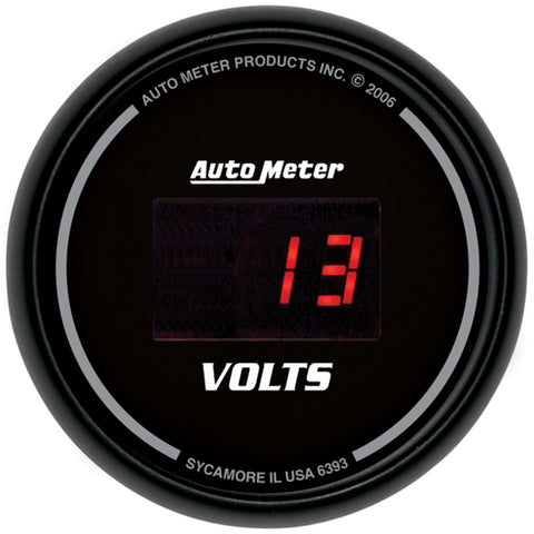 AutoMeter Gauge Kit 5 Pc. 3-3/8in. & 2-1/16in. Elec Speedo Digital Black Dial W/ Red Led - 6300