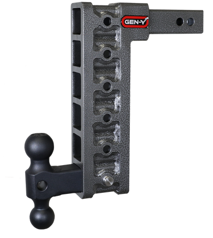 Gen-Y Mega Duty 2in Shank 12.5in Drop 10K Hitch w/Dual-Ball (Use w/Stabilizer Kit GH-0100) - GH-316