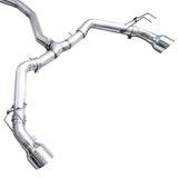 AWE Tuning 22+ Honda Civic Si/Acura Integra Track Edition Catback Exhaust - Dual Chrome Silver Tips - 3020-32331