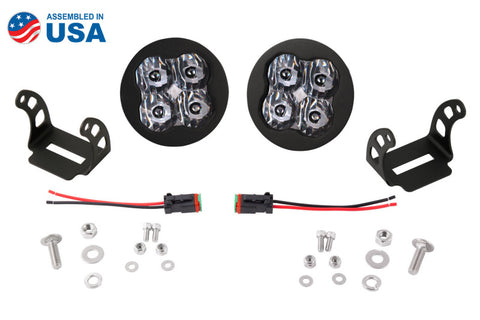 Diode Dynamics SS3 LED Pod Max - White SAE Fog Round (Pair) - DD6494P