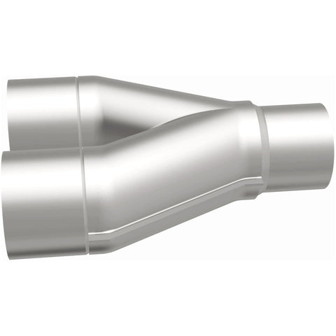 MagnaFlow Universal Trans Y-Pipe All SS 4inch (Dual) 3.5inch (Single) x 13inch (Overall) - 10800