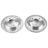 Power Stop 97-06 Hyundai Elantra Rear Evolution Drilled & Slotted Rotors - Pair - JBR774XPR