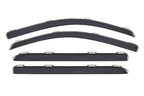 AVS 15-18 Chevy Silverado 2500 Crew Cab Ventvisor Front & Rear Window Deflectors 4pc - Smoke - 194536