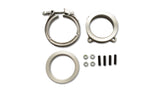 Vibrant GT Series Turbo Adapter 3in 4 Bolt to 3in V-Band Flange w/ V-Band & V-Band Clamp - 11742